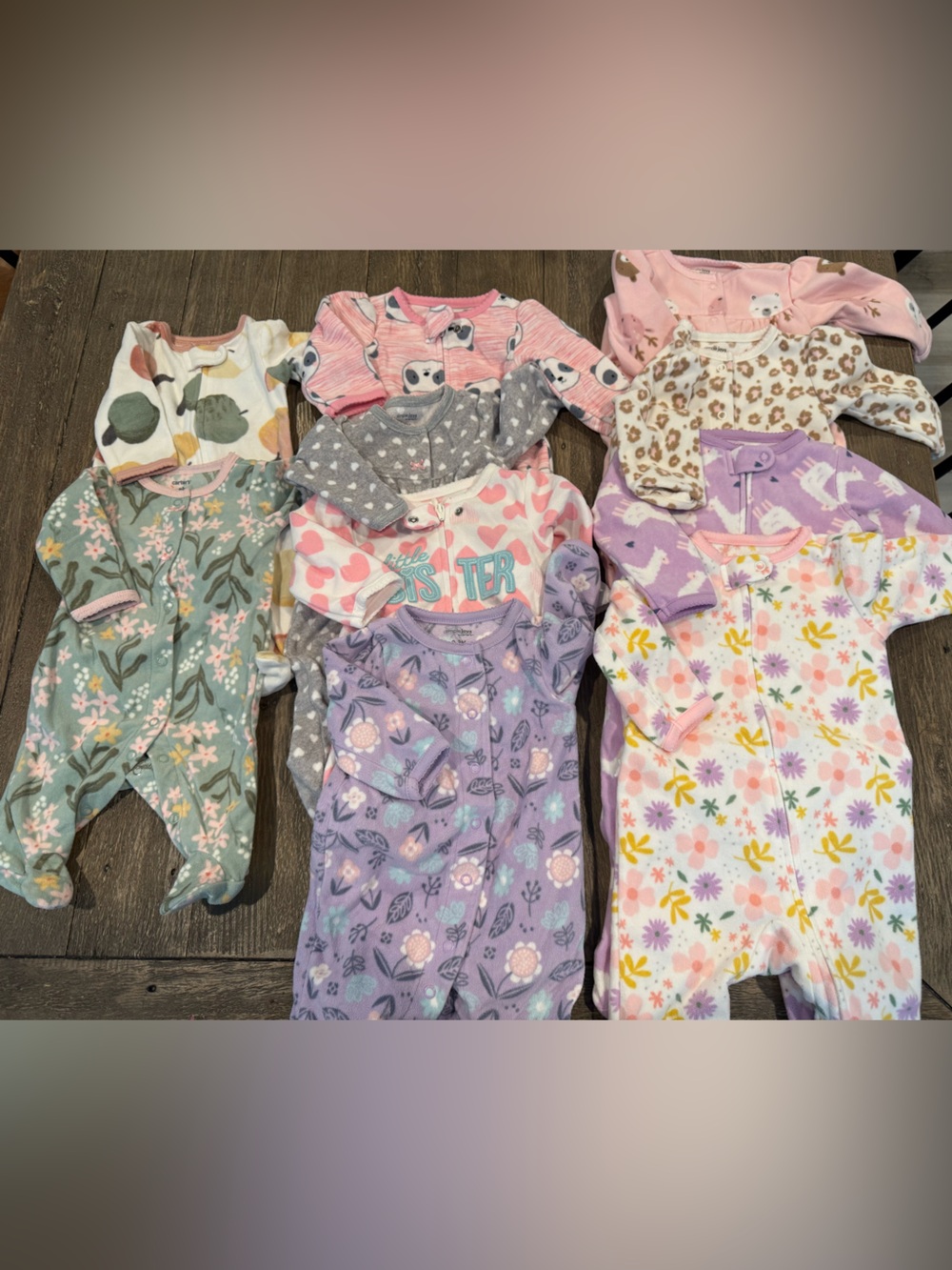 Carters Infant fleece sleepers